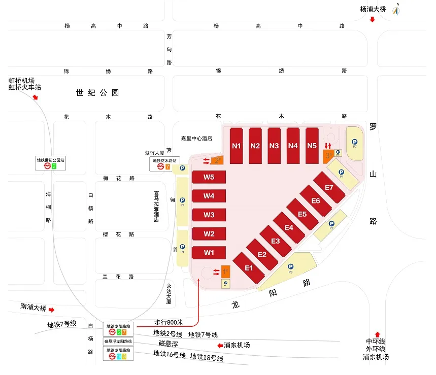 第十三届中国数控机床展览会交通指示图